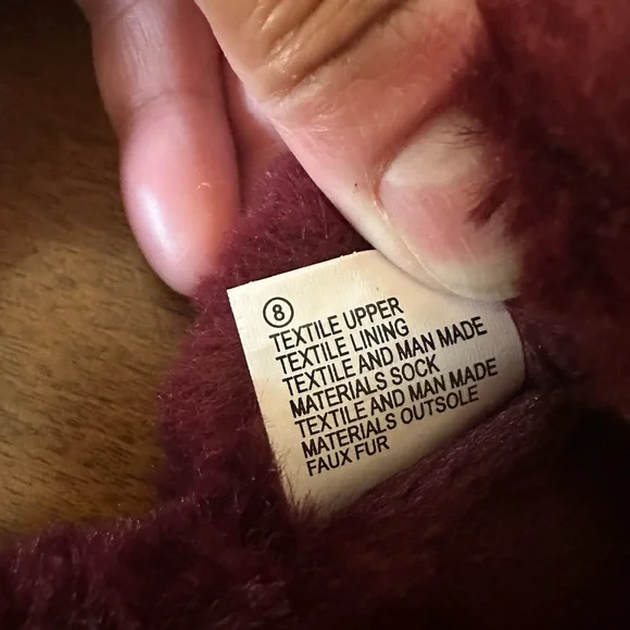 A New Day | Plush Burgundy Slippers - Picture 5 of 6